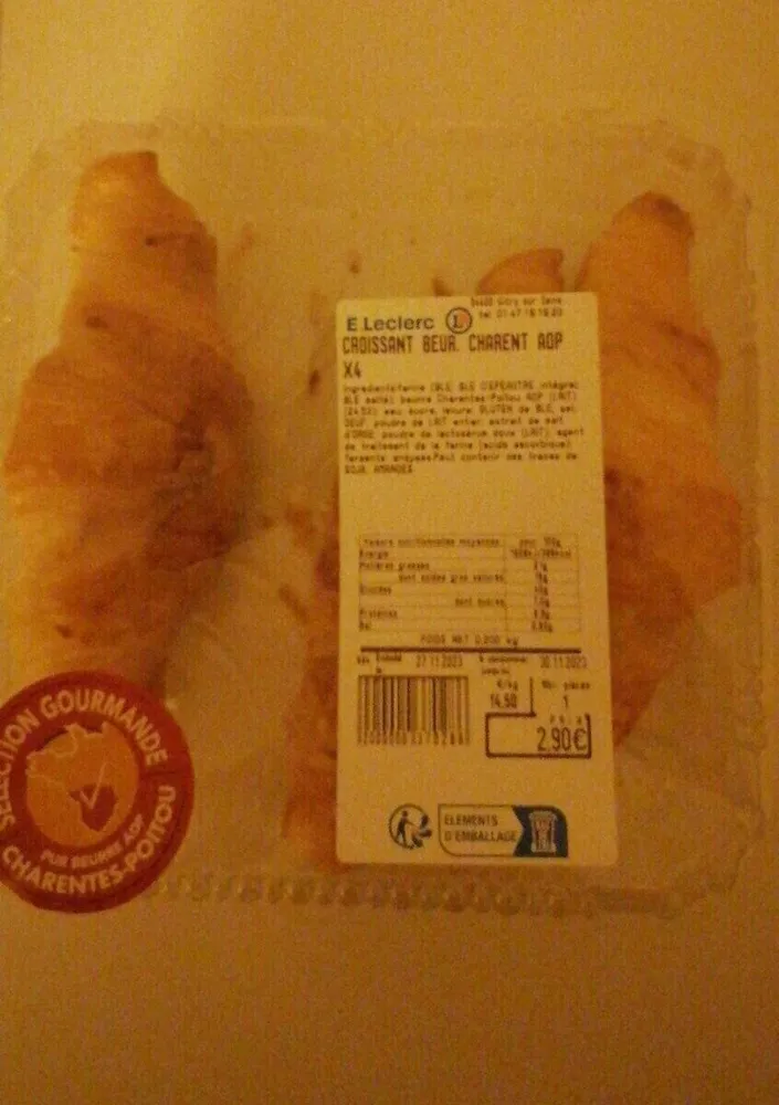 Croissant beurre chargent AOP