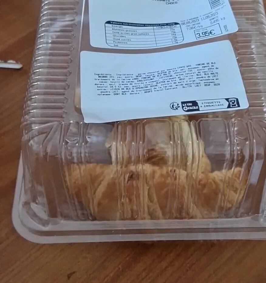 5 croissants + 5 pains au choco
