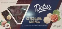 Czekolada gorzka z całymi orzechami laskowymj