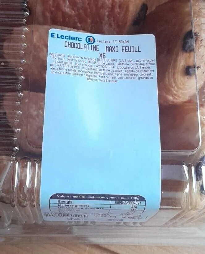Chocolatine maxi feuill