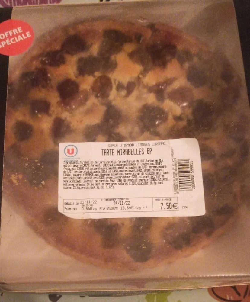 Tarte mirabelles