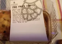 Cake fruits confits