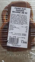 Pains aux raisins beurre