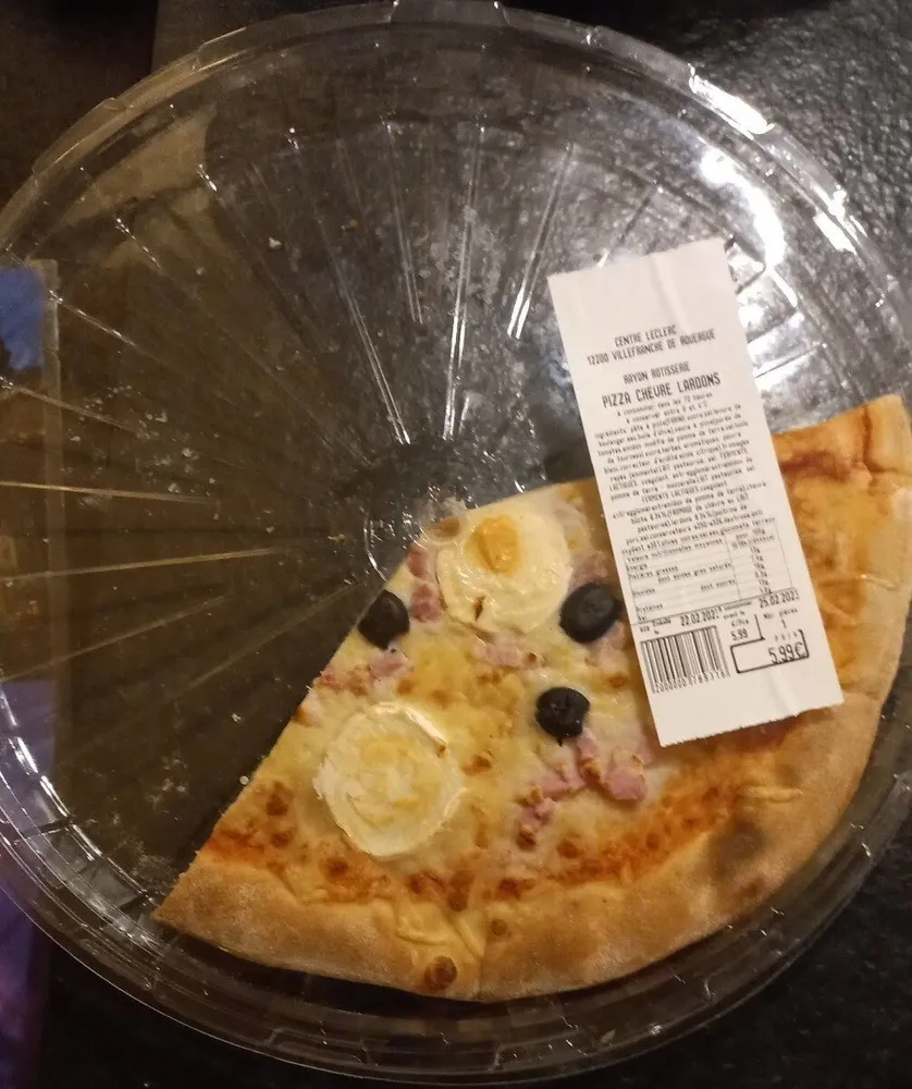 Pizza chèvre lardons