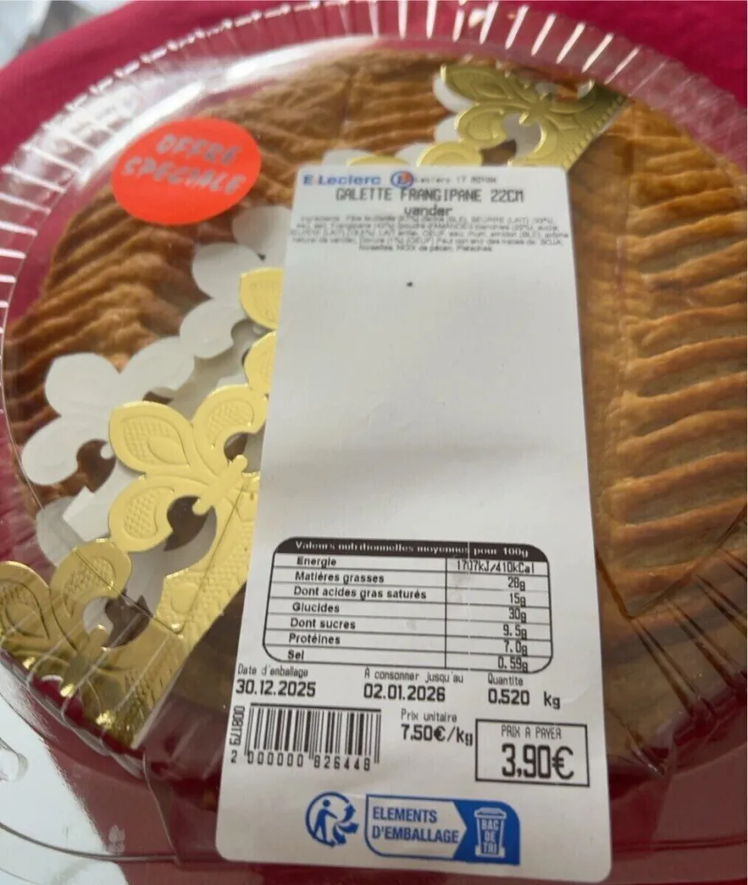 Galette Frangipane 22cm