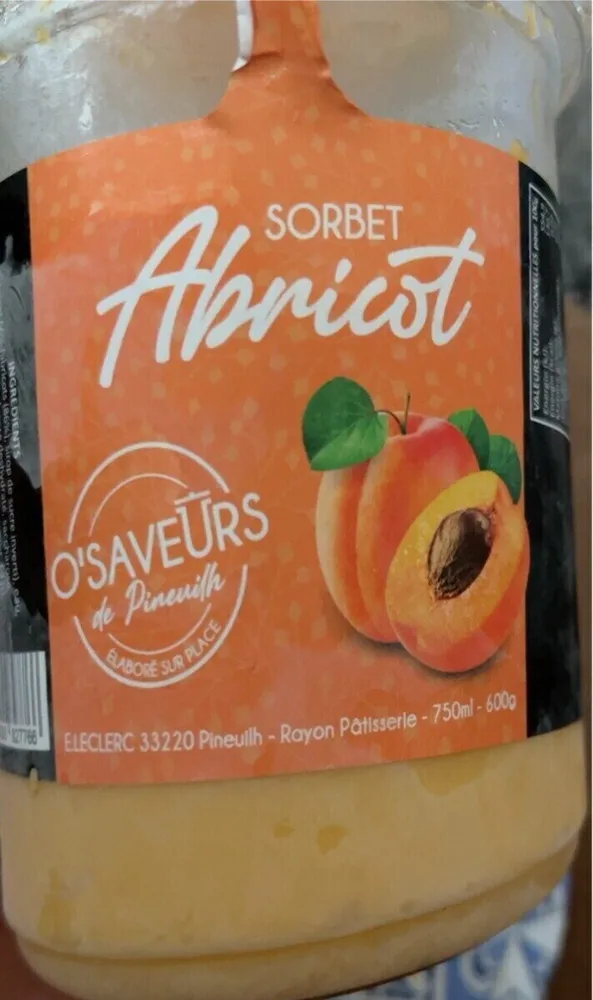 Sorbet abricot