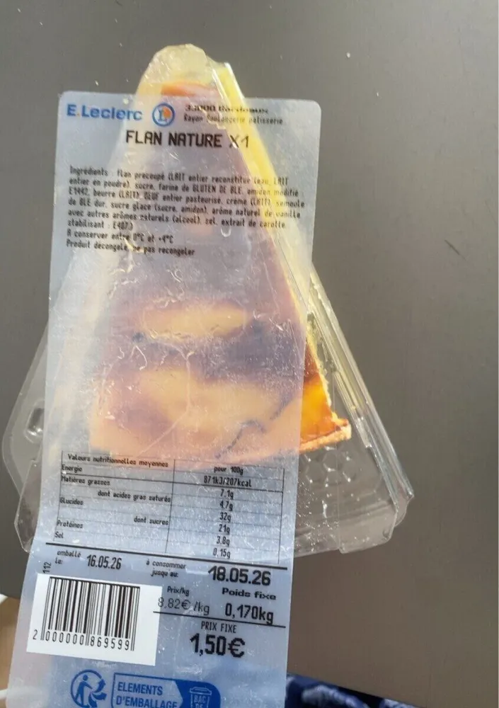 Flan  nature