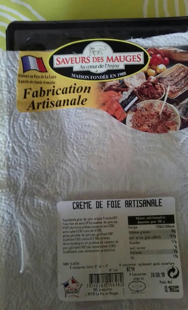 Crème  de foie artisanale