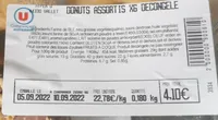 Donuts assortis x6 decongele