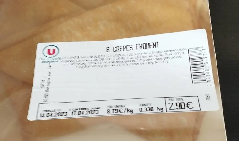 Crêpes froment