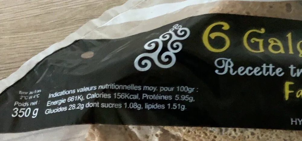 Galettes fraîches
