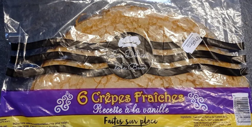 6 crêpes fraîches