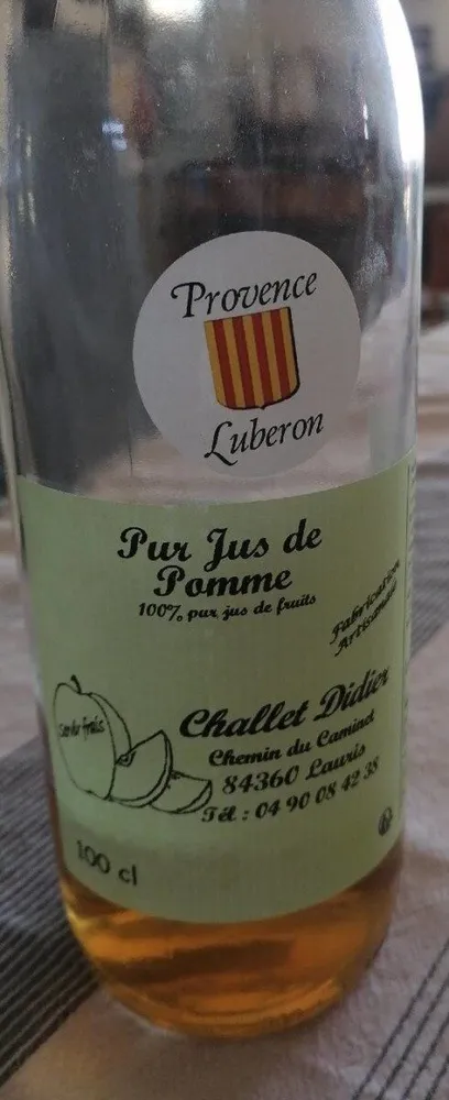 Jus de pomme Didier Challet