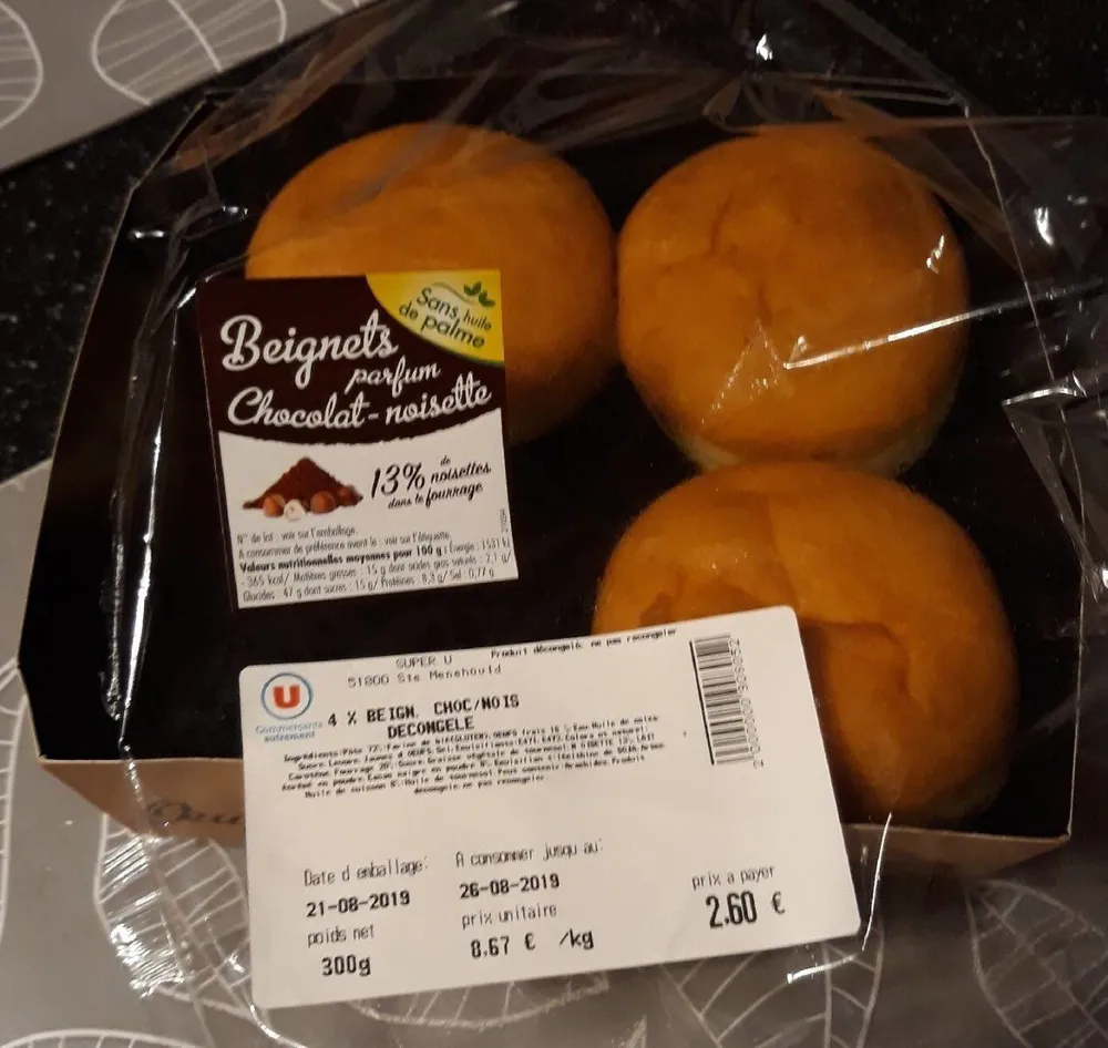 Beignets parfum Chocolat-Noisette