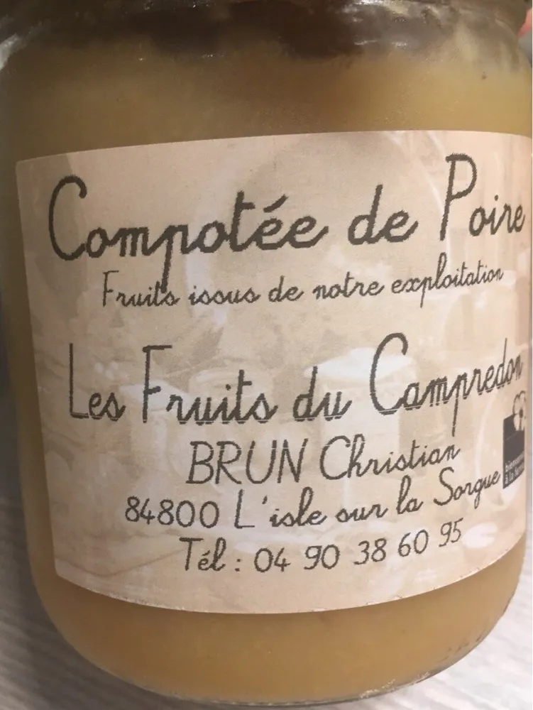Compotée de poire
