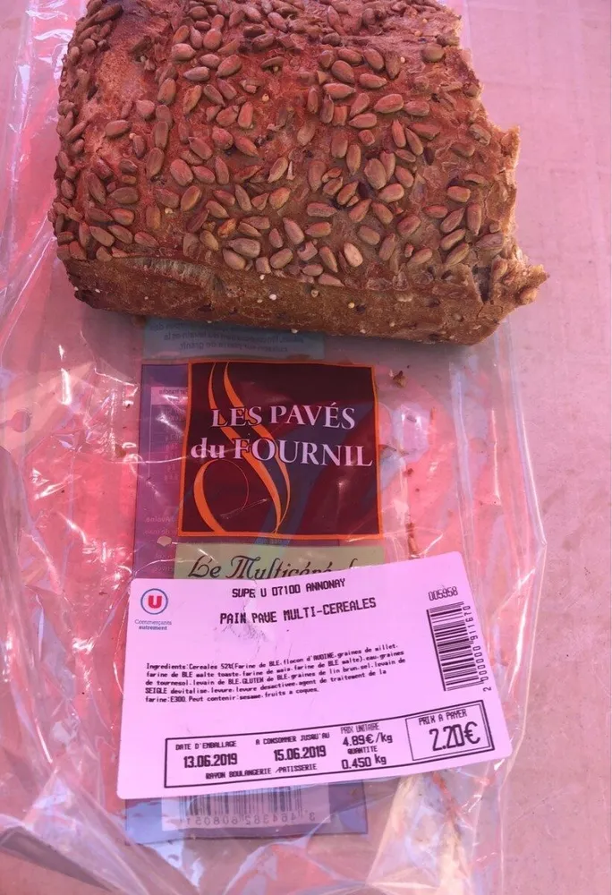 Pain pavé multi-céréales