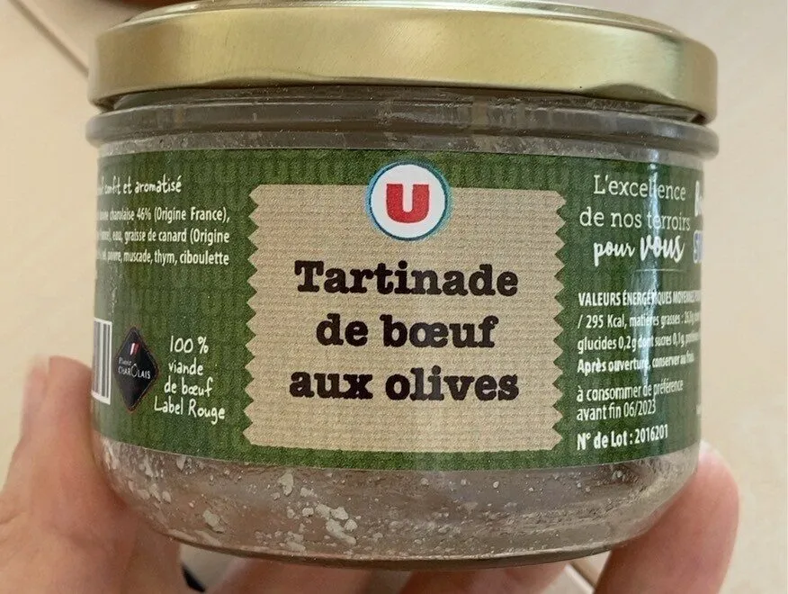 Tartinade de boeuf aux olives