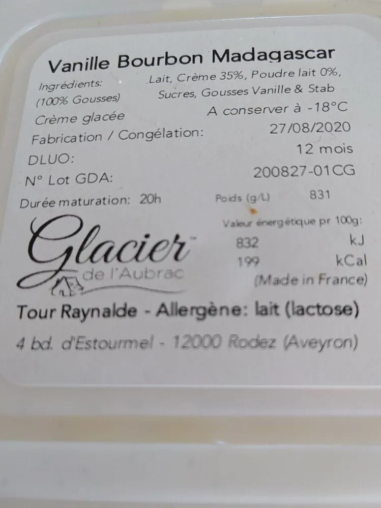 Glace vanille