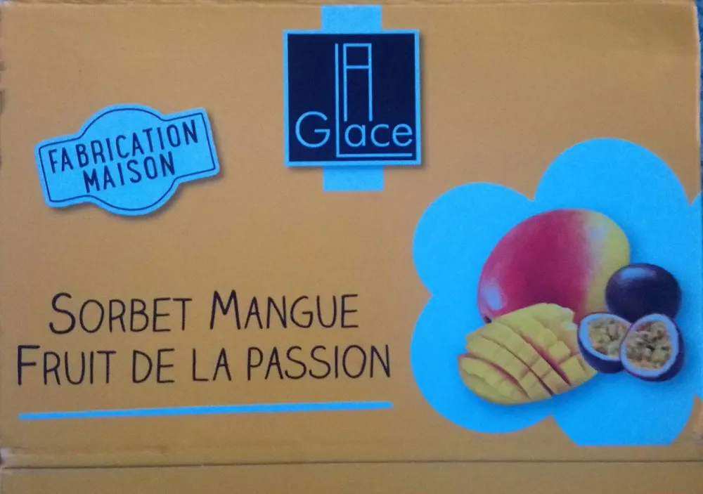 Sorbet mangue fruit de la passion