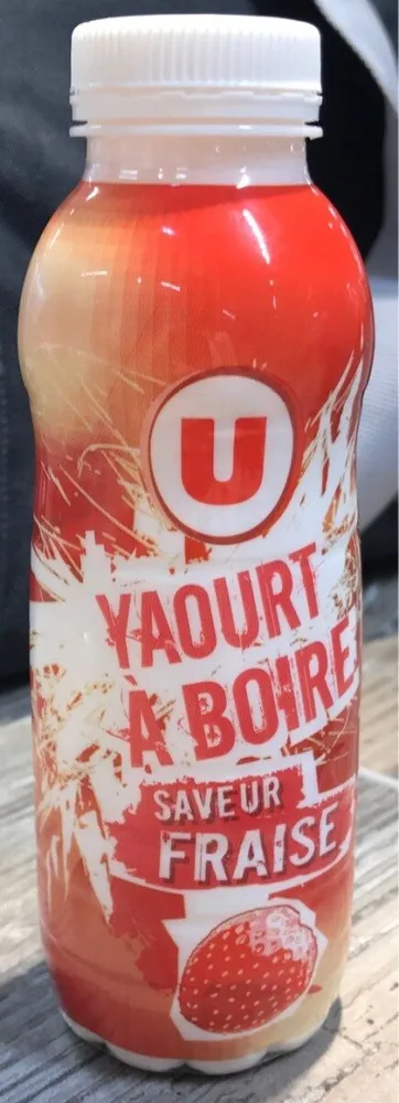 Yaourt à boire saveur fraise