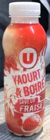 Yaourt à boire saveur fraise