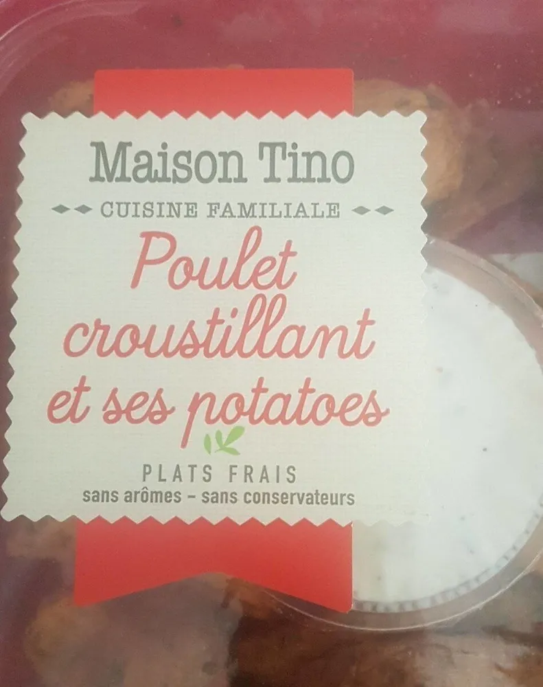 Poulet croustillant et ses potatoes