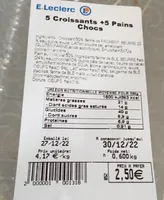 5 Croissants + 5 Pains Chocs