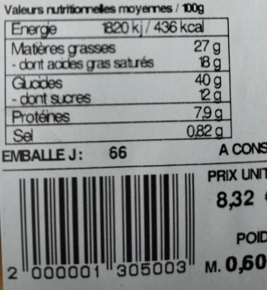 Pains choco beurre leclerc