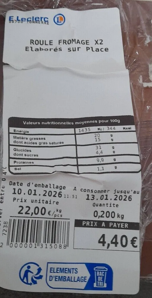 Roule fromage