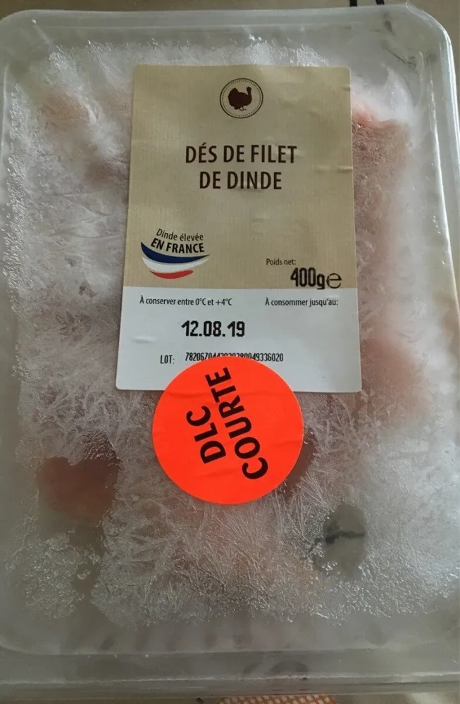 Dés de filet de dinde