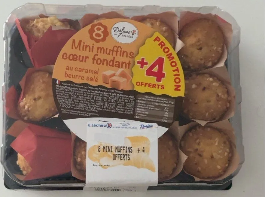 Mini muffins caramel beurre salé