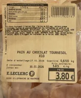 Pain au chocolat tournesol