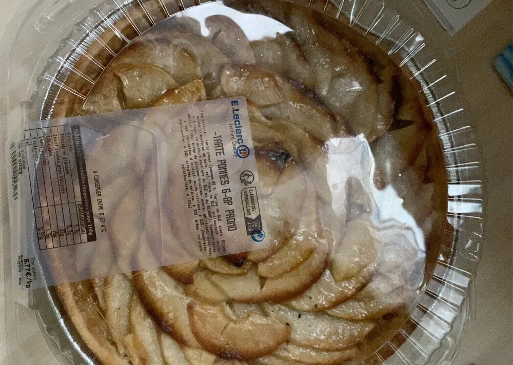 Tarte pommes 6-8p