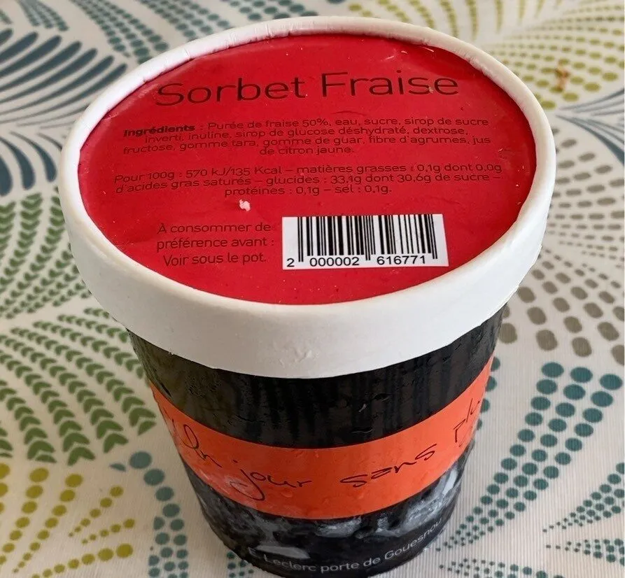 Sorbet fraise