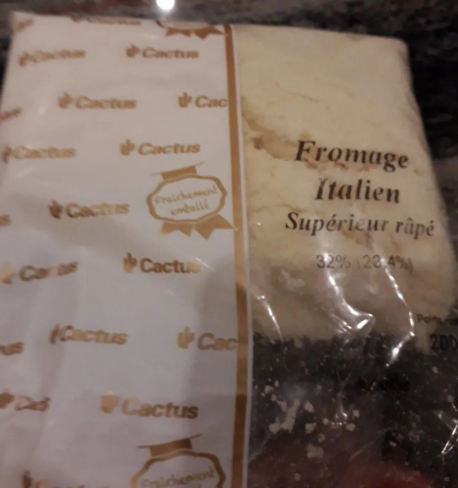 Fromage Italien (Supérieur râpé)