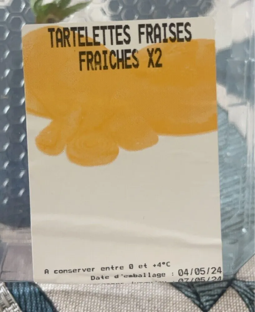 Tartelette fraises fraiches