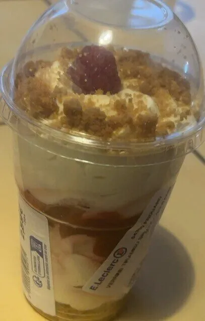 Verrine tiramisu spéculos framboise