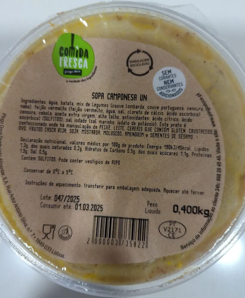 Sopa Camponesa Un