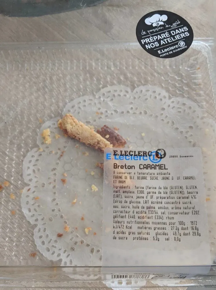Gâteau breton Caramel