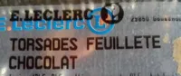 Torsades feuilleté chocolat