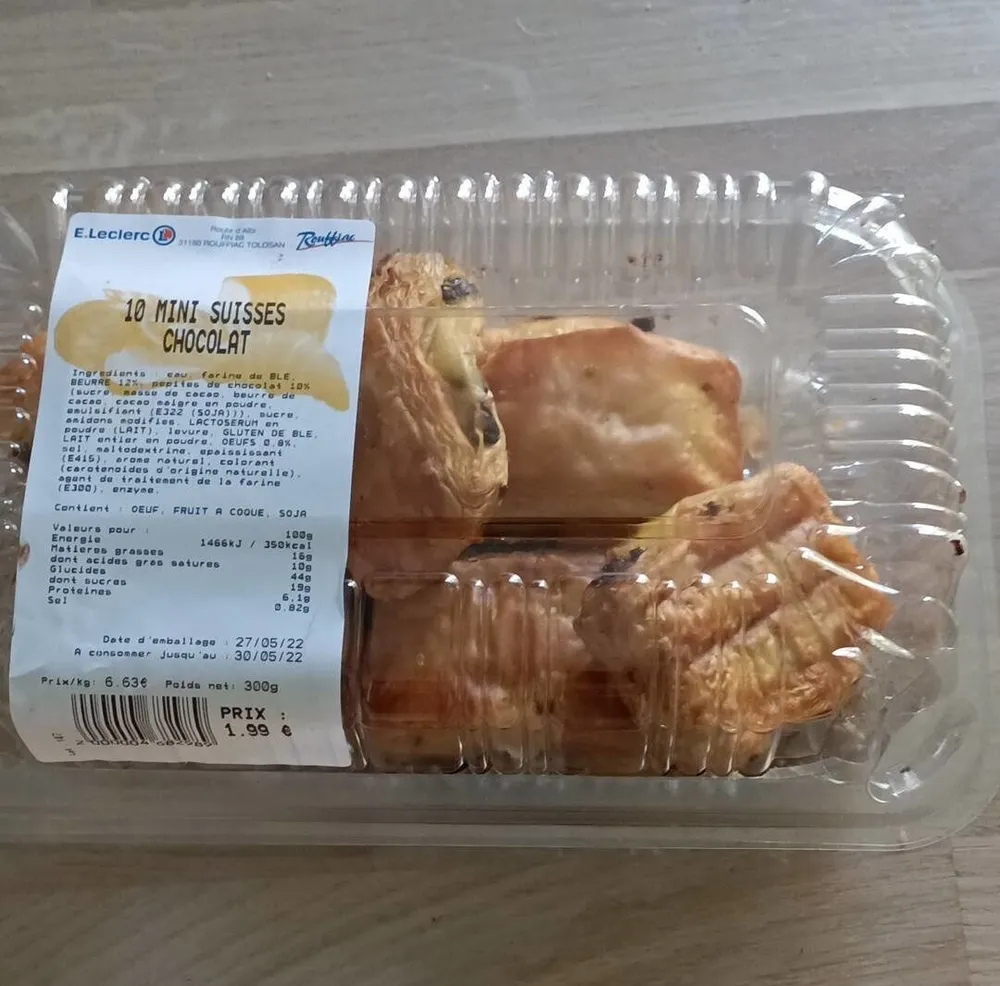 10 mini suisses chocolat
