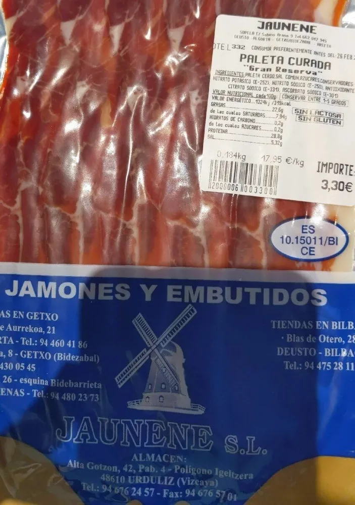 Paleta curada "Gran reserva"