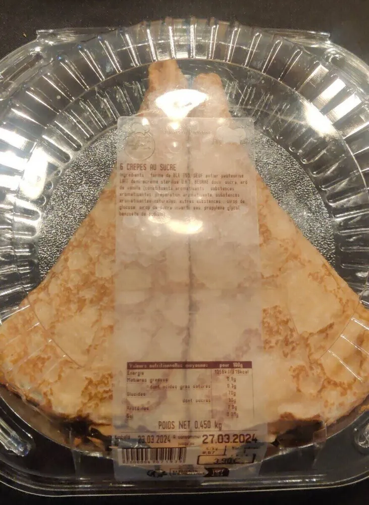 Crêpes au sucre