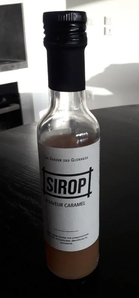 Sirop saveur caramel
