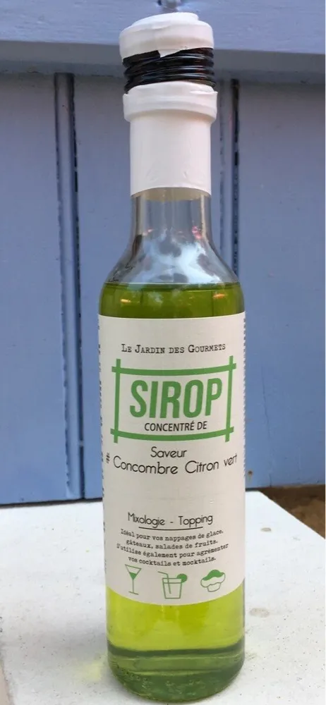 Sirop concentré de Concombre - Citron vert