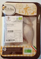 Pollo a metà