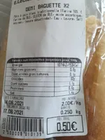 Demi baguette x2