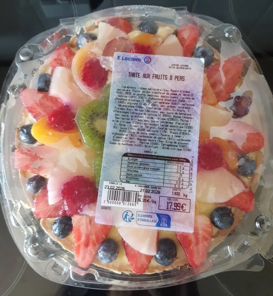 Tarte aux fruits