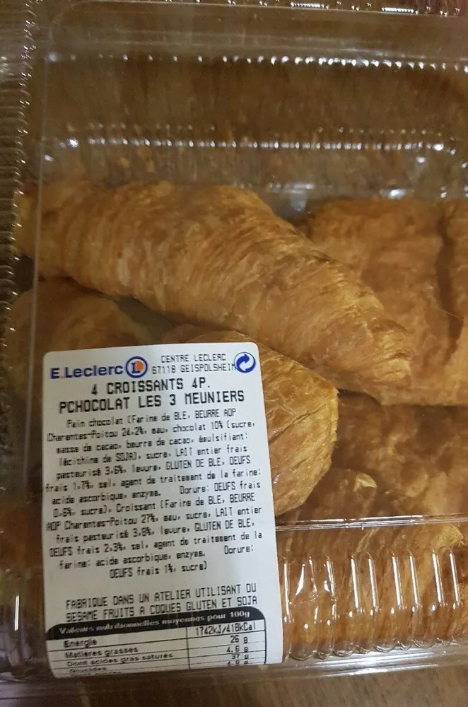 Croissants Pchocolat