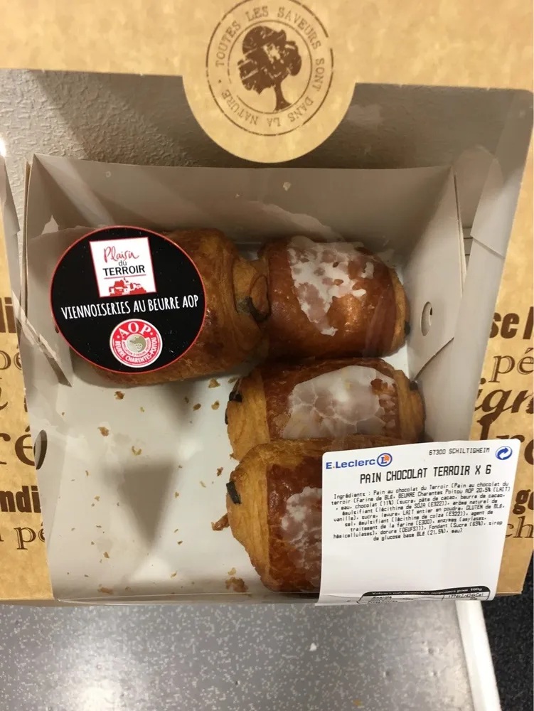 Pain au chocolat leclerc